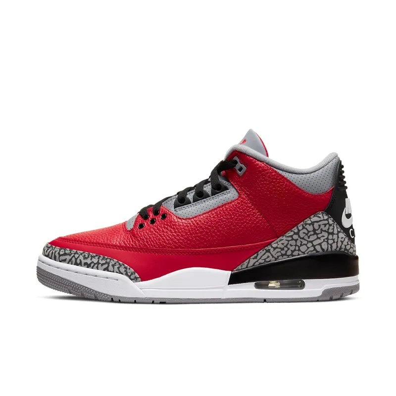 Air Jordan Nike AJ III 3 Retro Fire Red Cement ‘Nike Chi’ (2020) (CU2277-600)