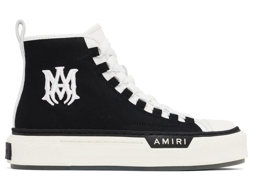 Amiri Black & White M.A. Court BLACK / WHITE-CANVAS (AW22MFS015)