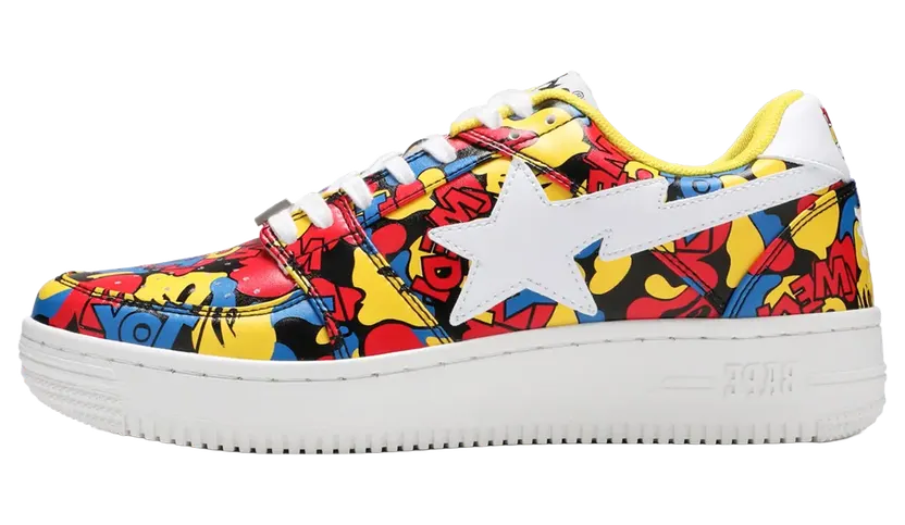 Bapesta Low M1 “Medicom Toy All‑Over Camo” (1G73191912)