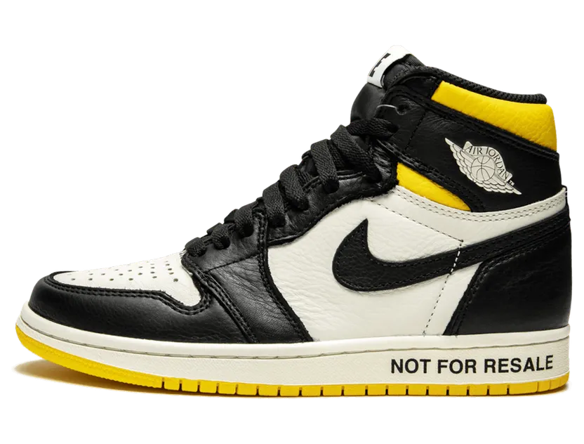 Air Jordan 1 Retro High OG NRG ‘Not For Resale’ Sail/Black-Varsity Maize (861428-107)