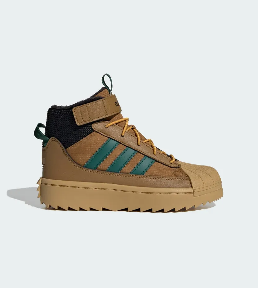 Adidas Superstar Winter Trek Kids Bronze Strata / Collegiate Green / Golden Beige (JQ0343)