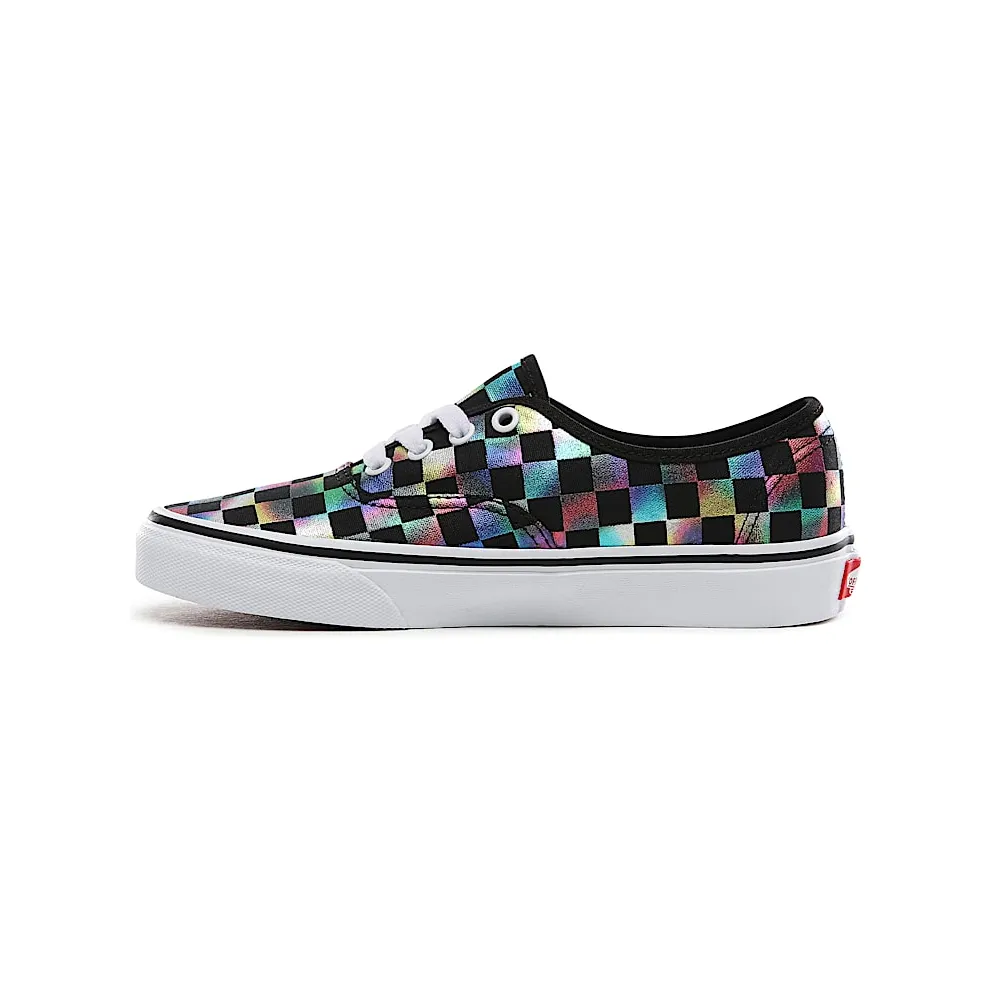Vans Authentic Iridescent Checkerboard Black/True White (VN0A2Z5ISRY)