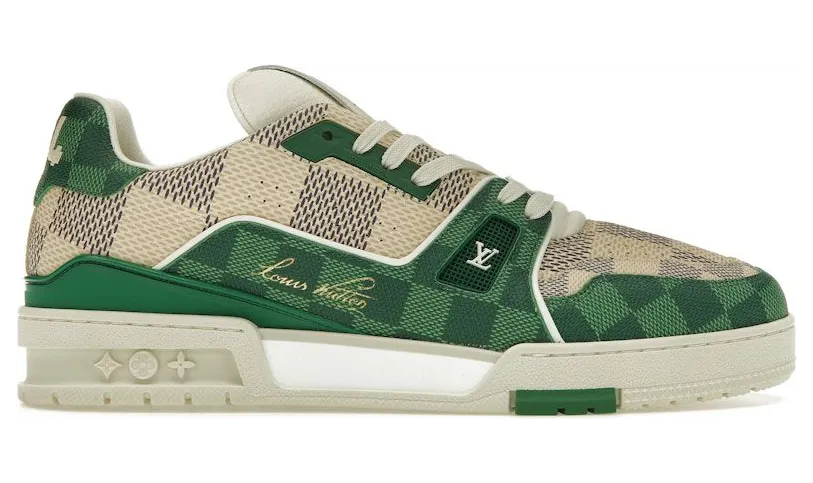 Louis Vuitton LV Trainer Damier White Green (1AC58D)