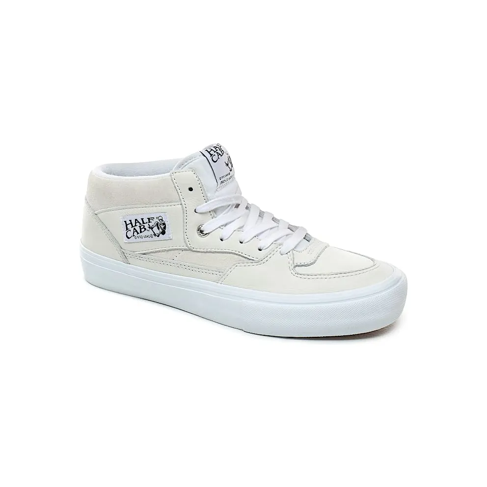 VANS Leren Half Cab Pro Shoes (White)