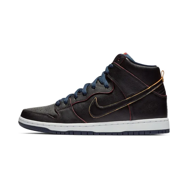 Nike SB Dunk High NBA Cavs “Black / College Navy / Team Red” (BQ6392-001)