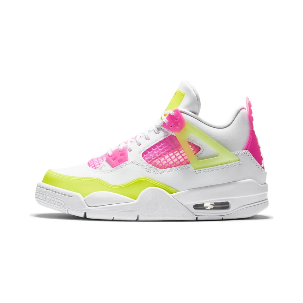 Jordan 4 Retro White Lemon Pink (GS)