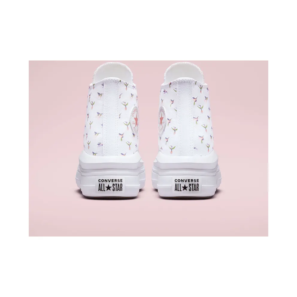 Converse Chuck Taylor All Star Move Platform Hummingbirds White/rust Pink (A01021C)