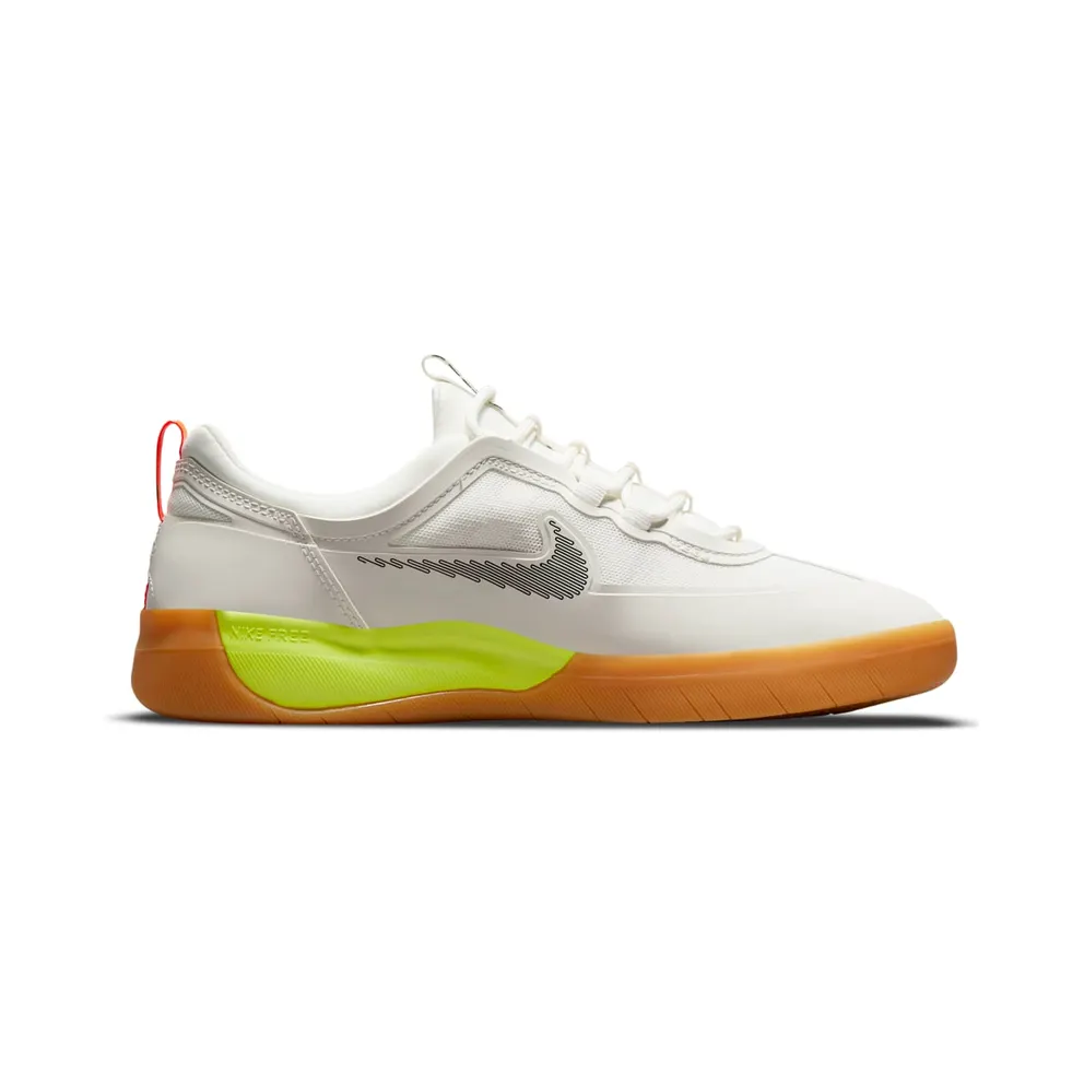 Nike SB Nyjah Free 2 Skate Shoe White (CU9220-101)