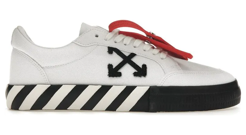 OFF-White Vulcanized Low Canvas White Black Ice (OMIA085C99FAB0060110)