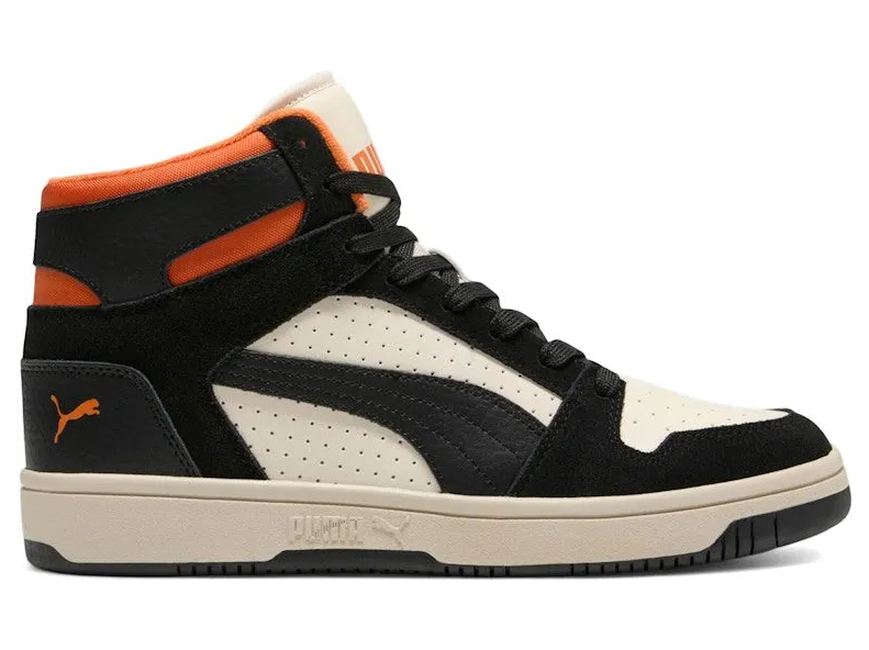 Puma Rebound Layup Suede Alpine Snow Black (395130-04)