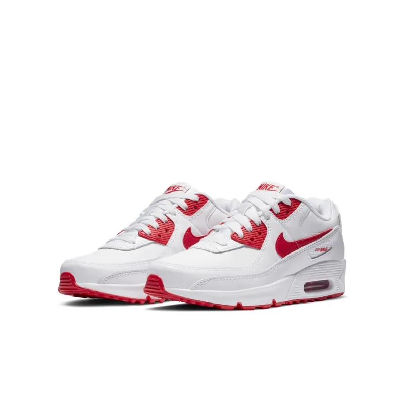 Nike Air Max 90 Recraft White Red (GS) White/Red (CD6864-106)