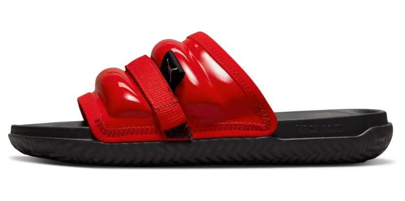 Jordan Super Play Slippers “University Red / White / Pomegranate / Black” (DM1683-601)