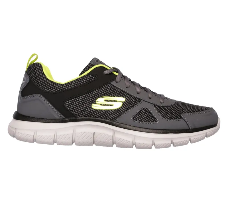 Skechers Track – Bucolo Sneaker Houtskool/Limoen
