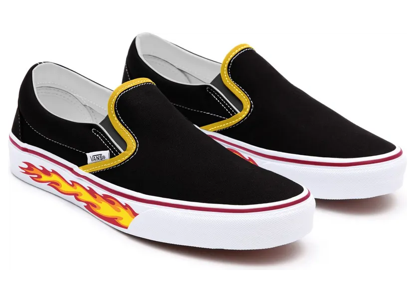 VANS Gepersonaliseerde Flame Slip-on Zwart (VN0A3CST035)