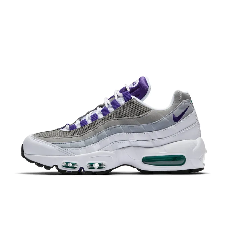 Nike Air Max 95 Grape 2018 (W) White/Court Purple-Emerald Green (307960-109)