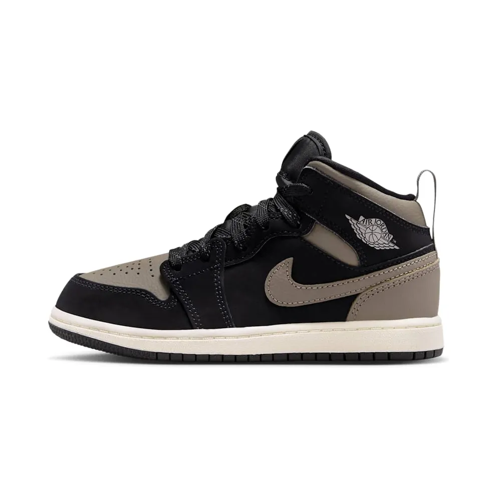 Air Jordan 1 Black/Light Wild Mango/Muslin/Olive Grey (IB7052-002)