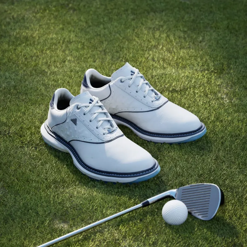 Adidas MC70 SPIKELESS Golf Shoes Cloud White / Collegiate Navy / Lucid Ray Blue (HP7084)
