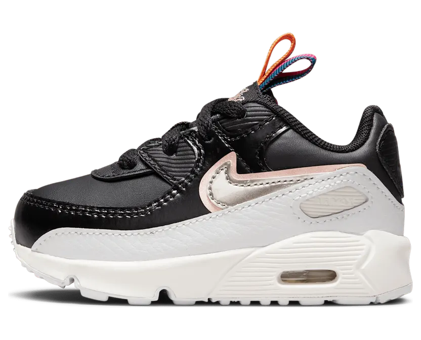 Nike Air Max 90 Leather SE TD “Off Noir Metallic Pewter” (DJ0416-001)