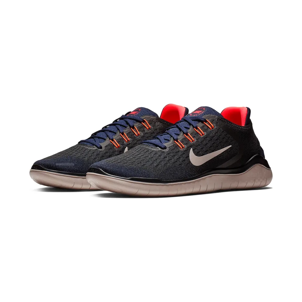 Nike Free RN 2018 “Black / Blackened Blue / Flash Crimson / Moon Particle” (942836-010)