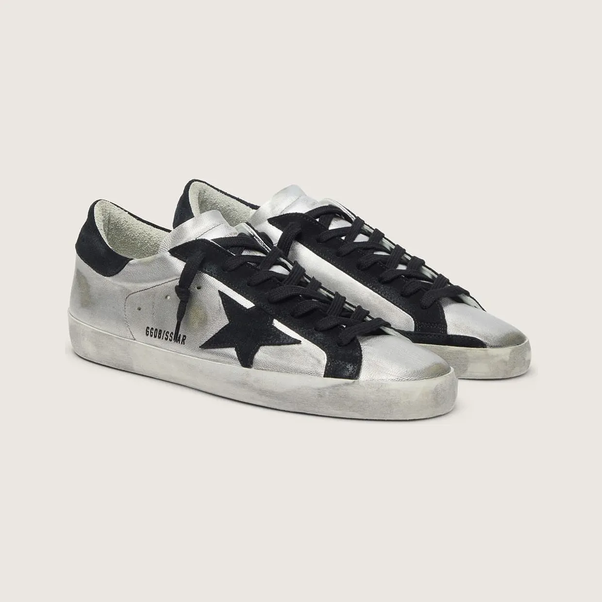 Golden Goose Super-Star In Silver Leather (GMF00101.F000312.60246) (2)