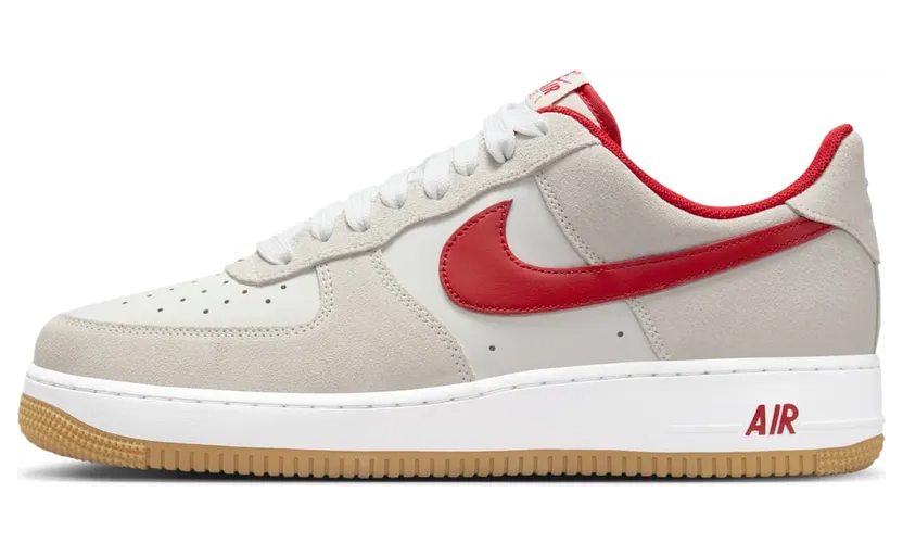 Nike Air Force 1 Low ’07 LV8 “Summit White Varsity Red Gum” (IB6388-101)