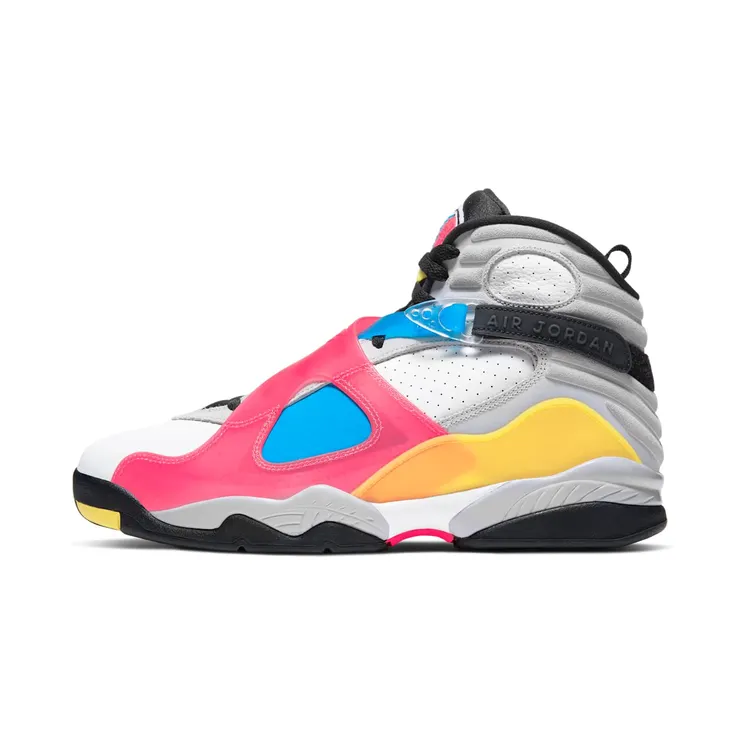 Jordan 8 SP Retro SE White Multicolor “White / Red Orbit / Blue Orbit / Black” (BQ7666-100)