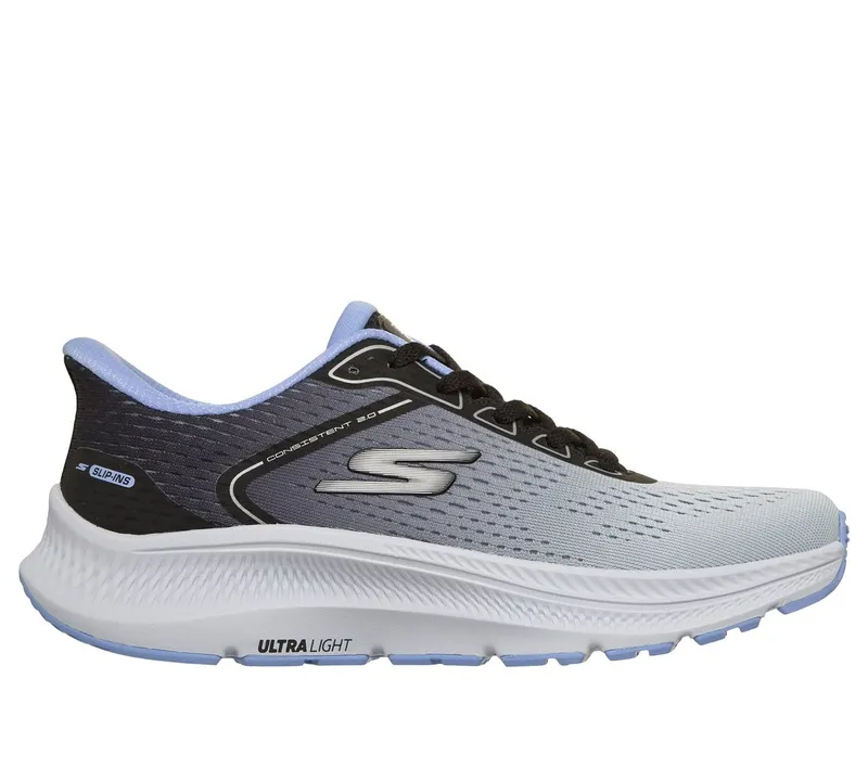 Skechers Slip-ins: GO Run Consistent 2.0 “Maywood Sneaker Black / Grey” (128653BKGY)
