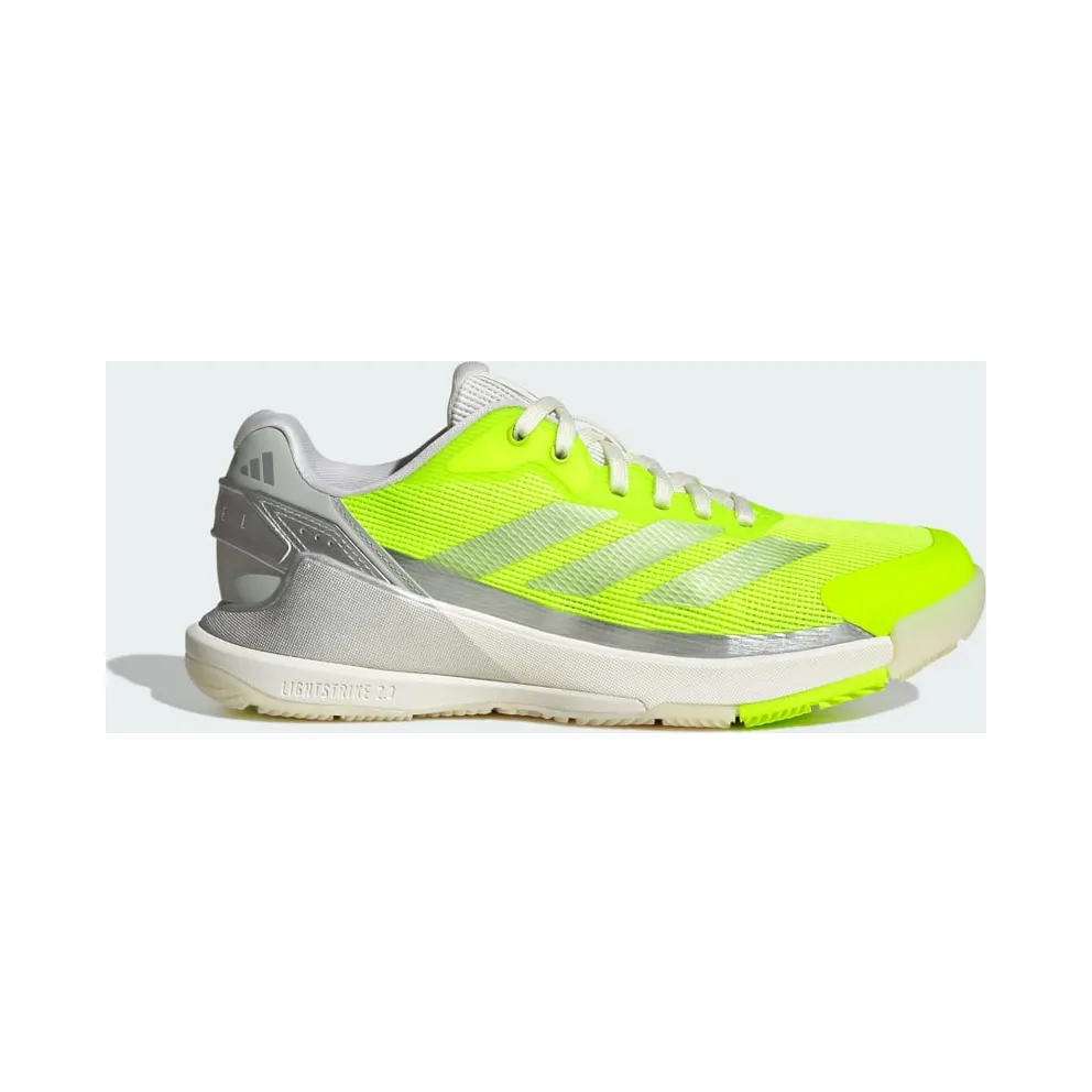 Adidas Crazyquick Lightstrike Padel Shoes Lucid Lemon / Silver Metallic / Wonder Silver (JR9326)