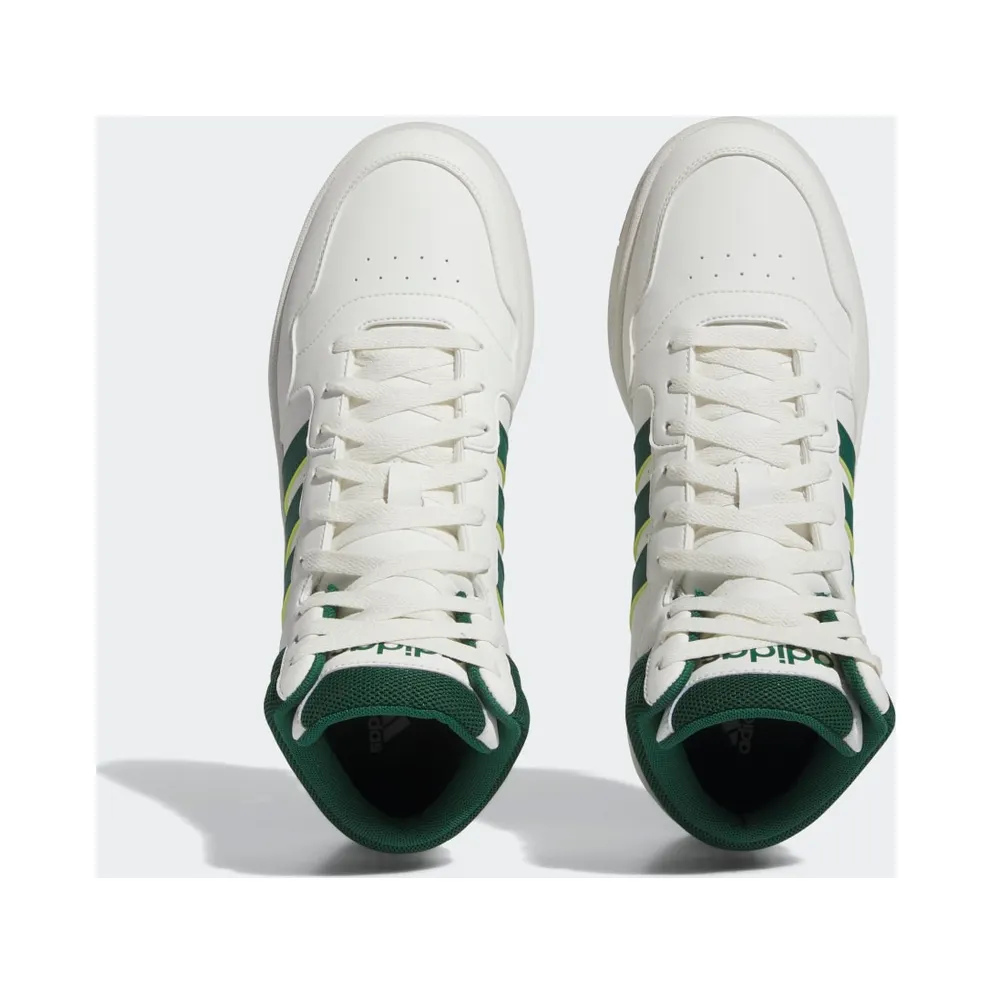 adidas Hoops 3.0 Mid Lifestyle Basketball Classic Vintage Core White / Collegiate Green / Gum (IG5570)