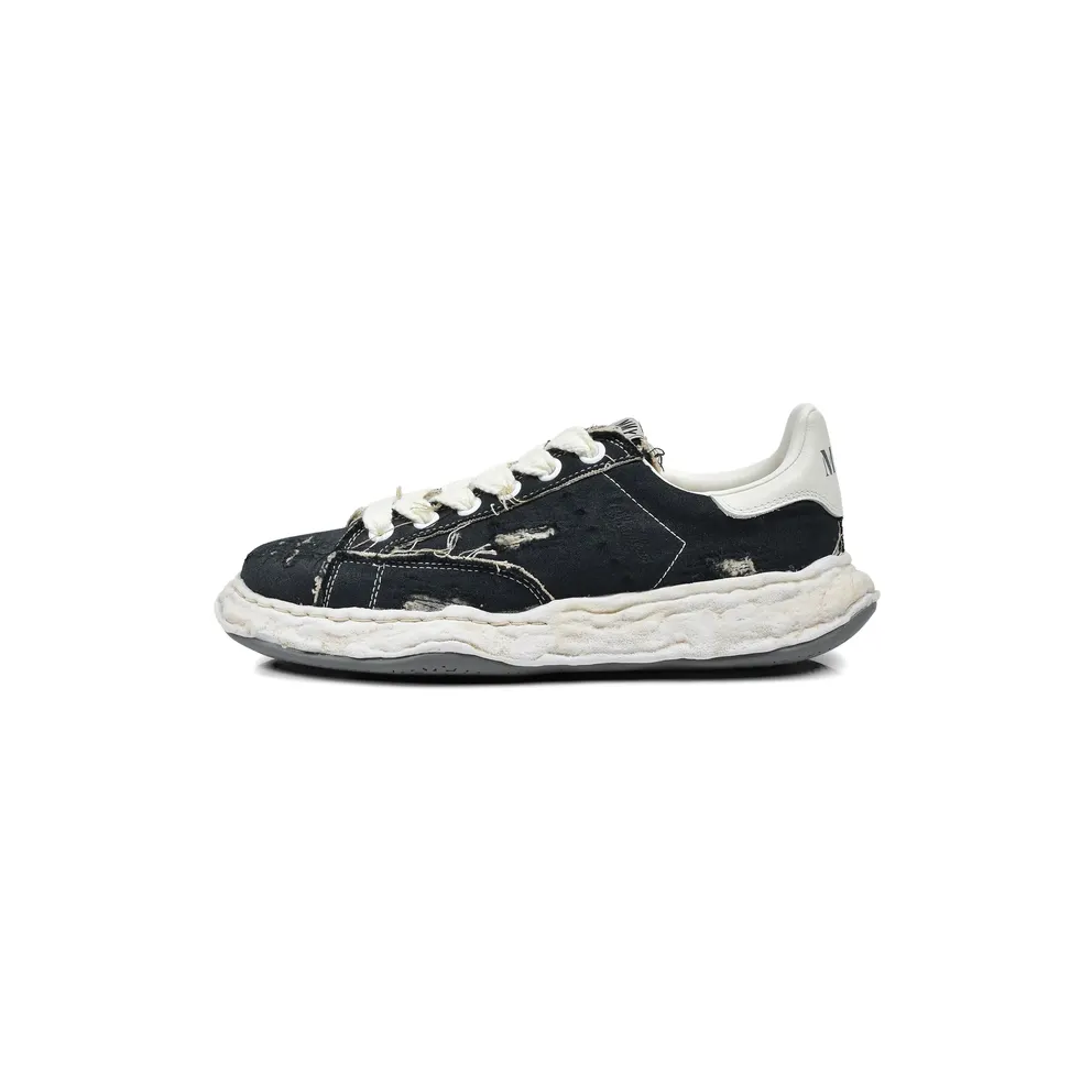 Maison Mihara Yasuhiro Charles OG Sole Ripped-canvas “Black/White” (A16FW716)