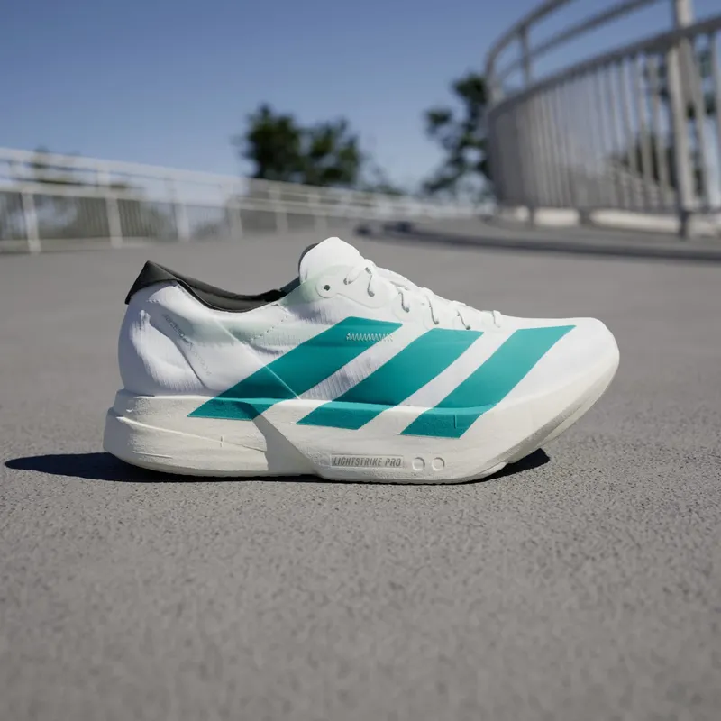 Adidas Adizero Adios Pro 4 Cloud White / Pure Teal / Carbon (JR1267)