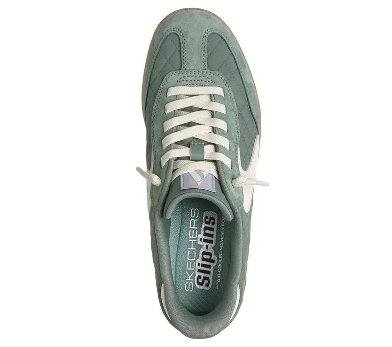 Skechers Slip-ins Cozy Fit: Hotshot – Soft Luxe Sneaker Sage