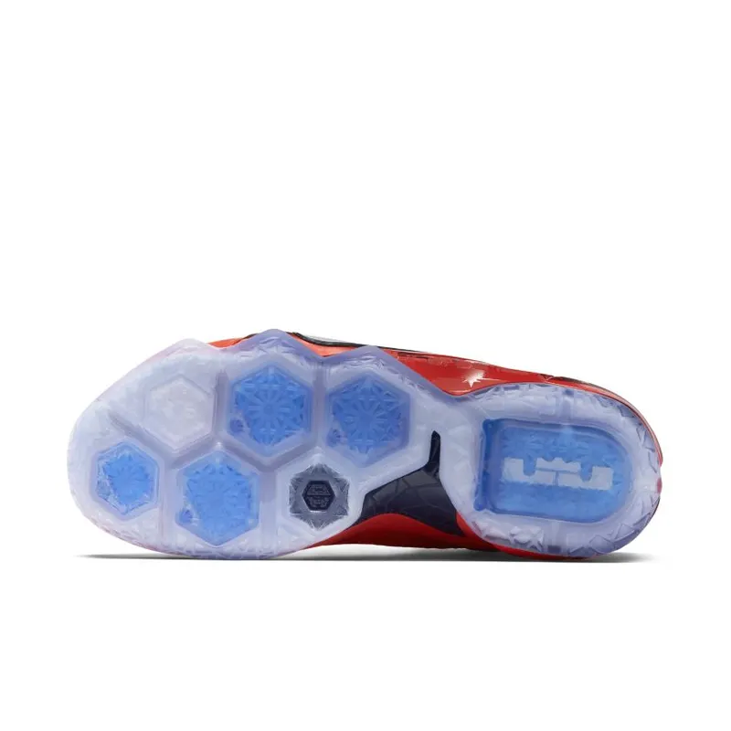 Nike LeBron 12 Independence Day University Red/White-Gym Red-Obsidian (684593-616)