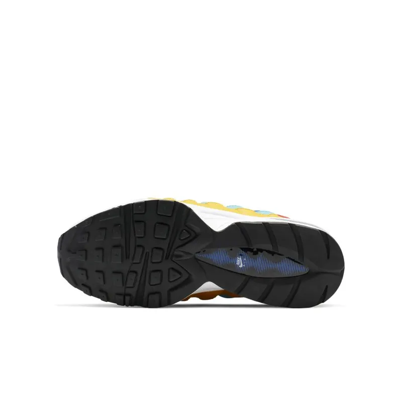 Nike Air Max 95 White University Gold (GS) White/University Gold/Teal Nebula (CJ6955-100)