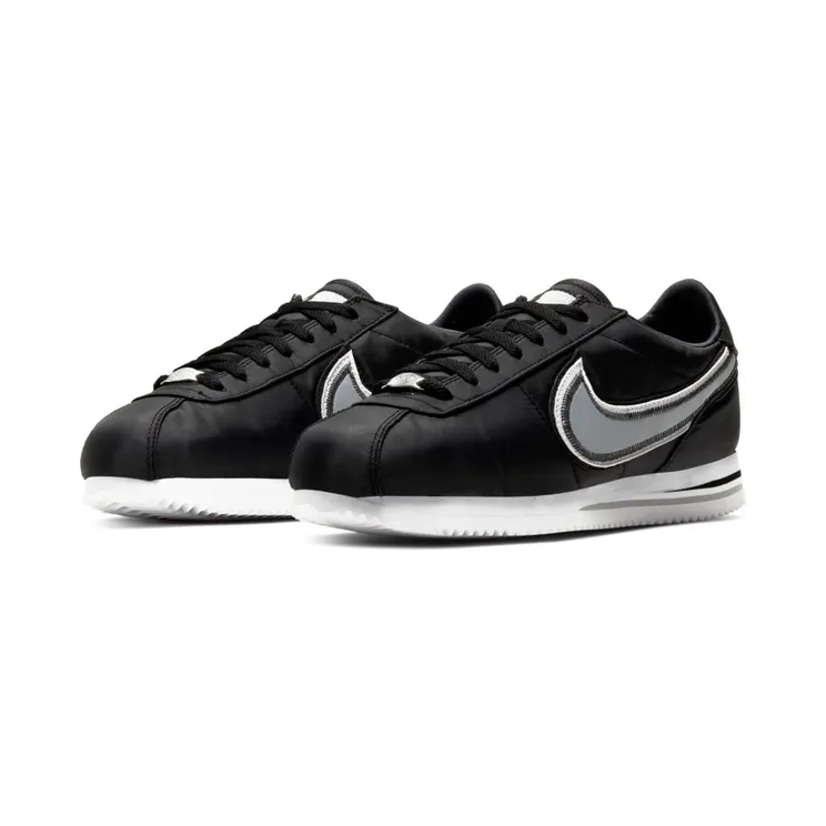 Nike Cortez Basic Premium “Black/White/Team Orange/Wolf Grey” (844791-004)