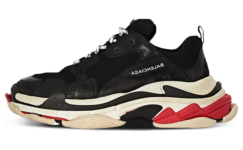 Balenciaga Triple S Black White Red (W) (2017) (524037-W09O1-1000)