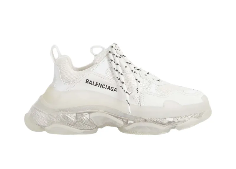 Balenciaga Triple S Clear Sole White (W) (544351W2FB19000)