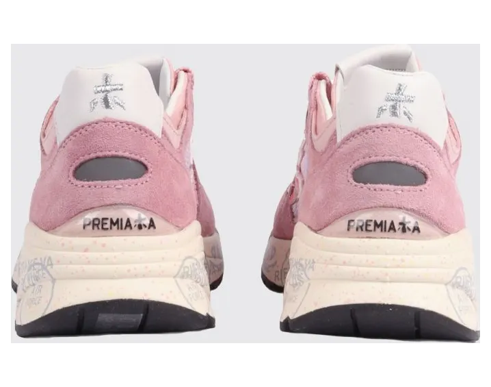 Premiata Mased Laminated Leather and Nylon Sneakers Pink (MASED8220) (2)