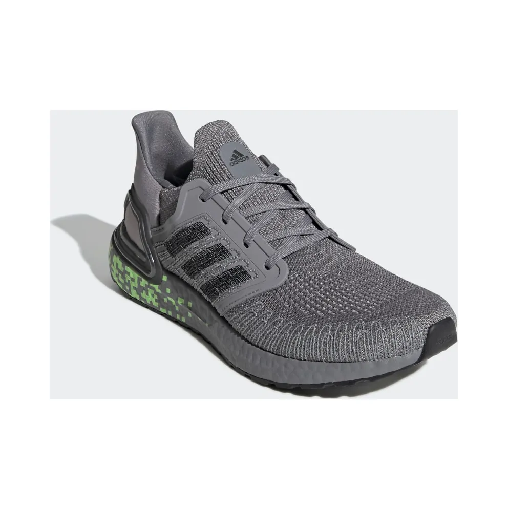Adidas UltraBoost 20 ‘Grey Digital’ Grey Three/Core Black/Signal Green (EG0705)