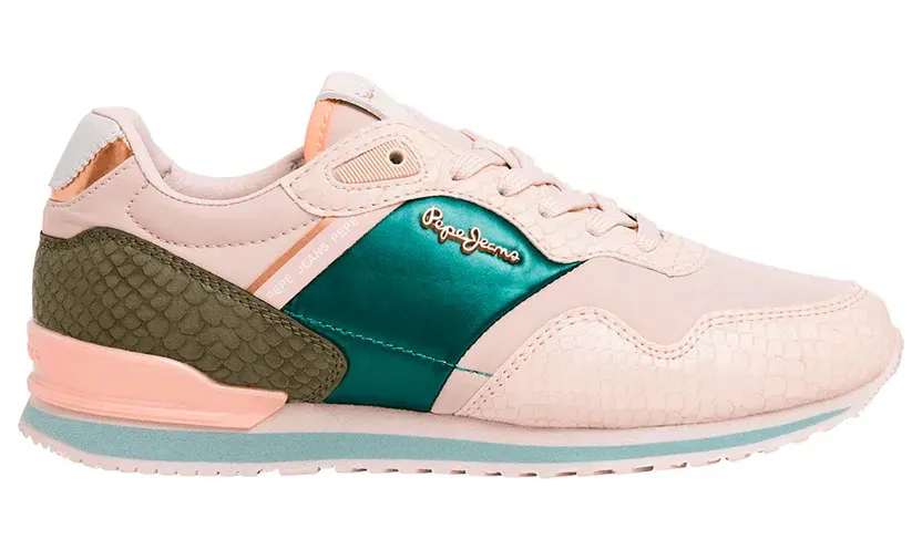 Pepe Jeans PèPè sneaker Smaragd / Abrikoos / Pink (PLS40044-303)