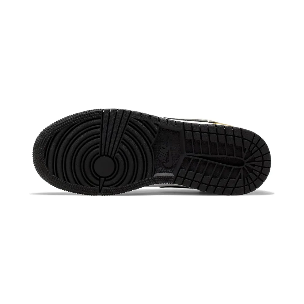 Jordan 1 Low Gold Toe (GS) Metallic Gold/Black-White (CQ9487-700)