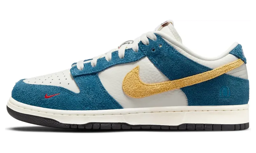 Nike Kasina x Dunk Low ’80s Bus’ Sail/University Gold/Industrial Blue (CZ6501-100)