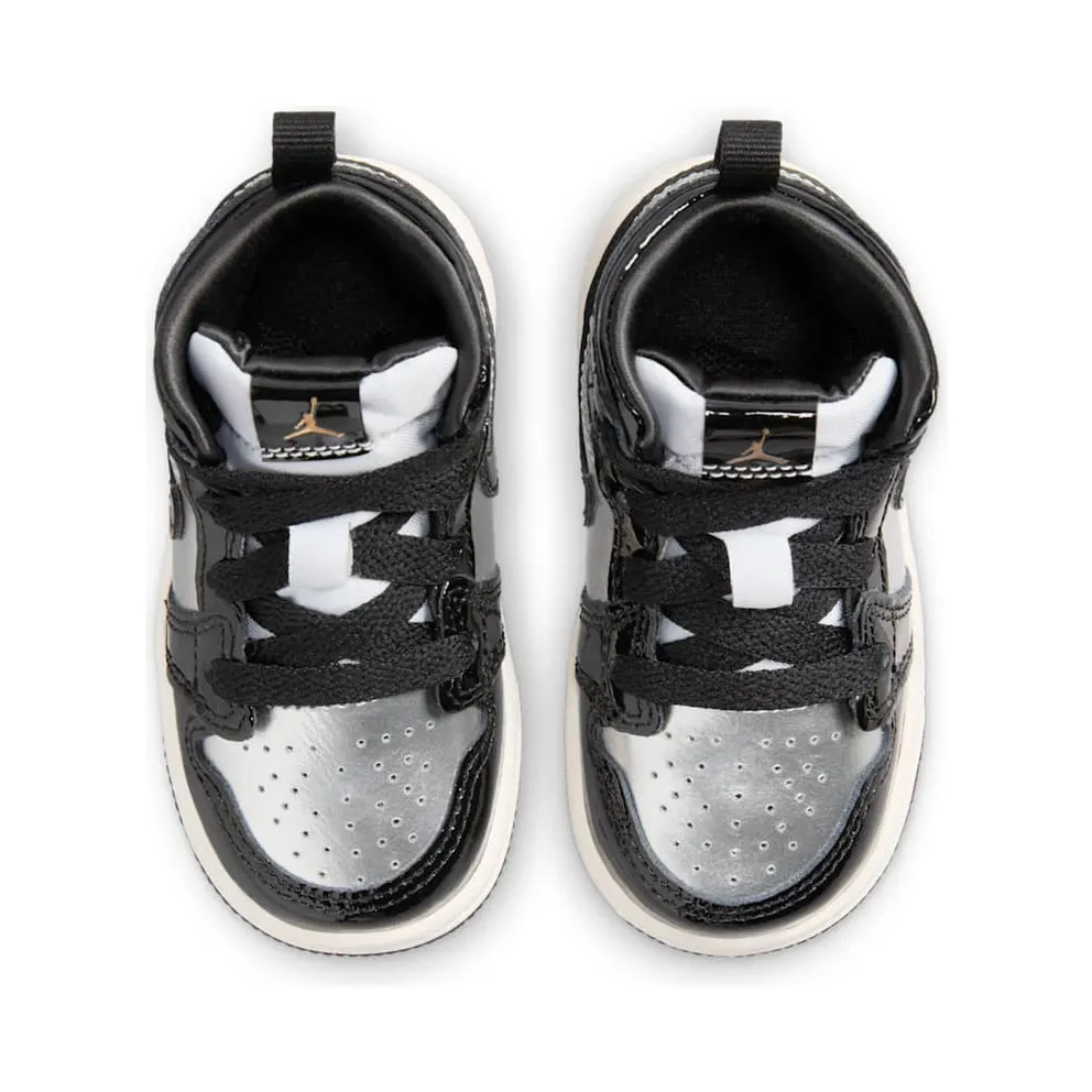 Jordan 1 Mid SE TD “Black Metallic Silver Sail Metallic Gold” (FZ3939-001)