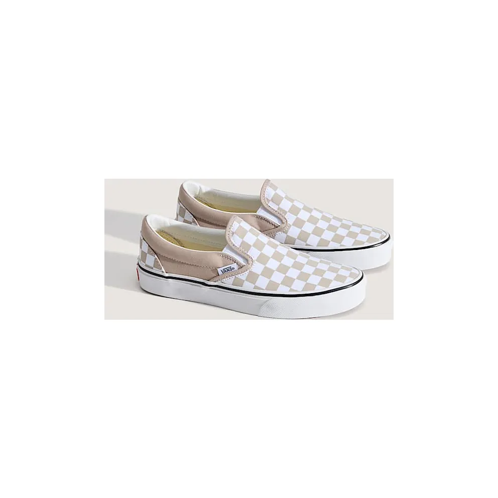 Vans UA Classic Slip-On Color Theory Checkerboard Mushroom (VN000D6YH2B)