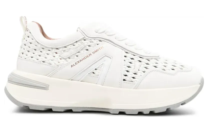 Alexander Smith Liverpool geperforeerde leren sneakers – Wit (ASBDLPW2211TWT)