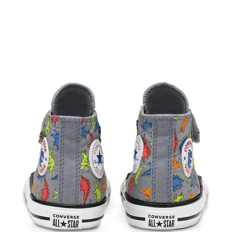 Converse Dinoverse Hook and Loop Chuck Taylor All Star High Top Cool Grey/black/white (766202C)