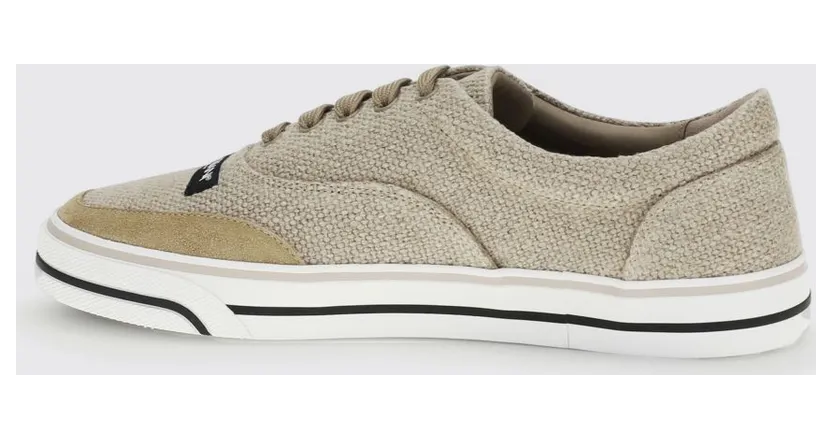Dolce & Gabbana DG Sailing Sneakers In Linen Canvas Beige (CS2399A03538S727) (2)