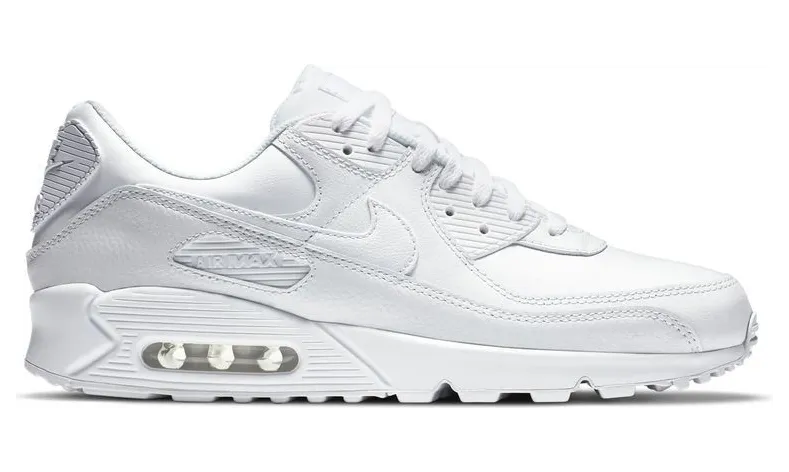 Nike Air Max 90 Leather Triple White (2020)