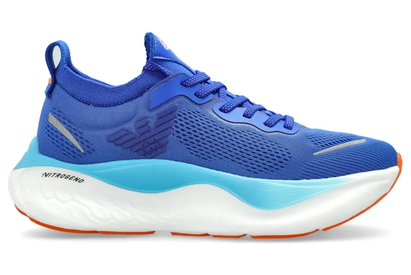 Ea7 Emporio Armani Sneakers met logopatch – Blauw (X8X246XK443)