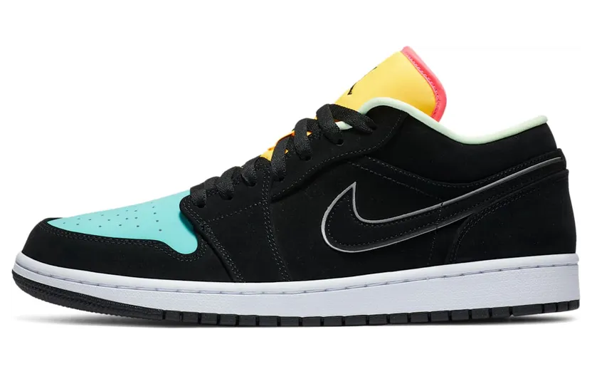 Air Jordan 1 Low SE “Black / Aurora Green / Laser Orange” (CK3022-013)